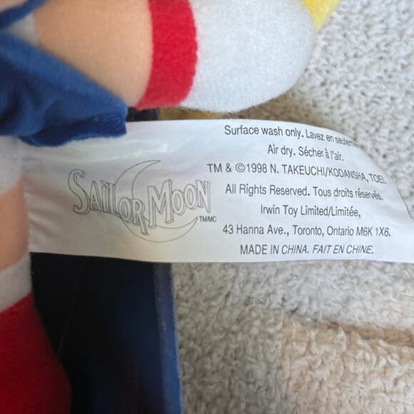 New in Box | Sailor Moon Plush Doll 8" Irwin 1998 Dark Blue Box Vintage - Picture 8 of 8